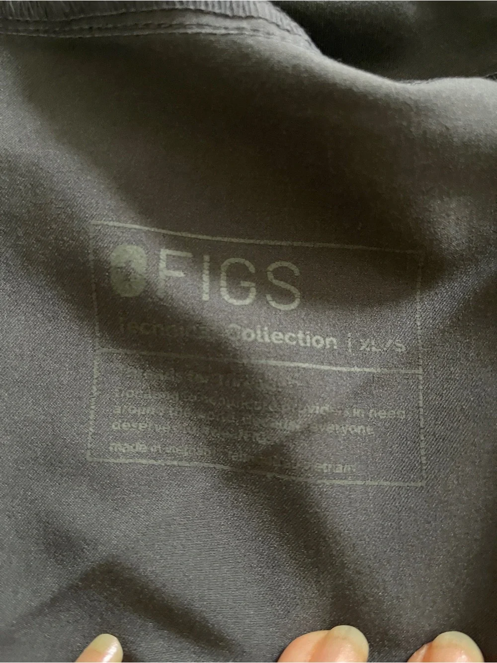 Figs Men's Charcoal Joggers with Blue Drawstring